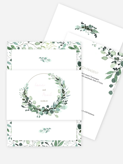 Hochzeitseinladung All The Greenery