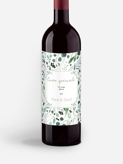 Étiquette bouteille All The Greenery