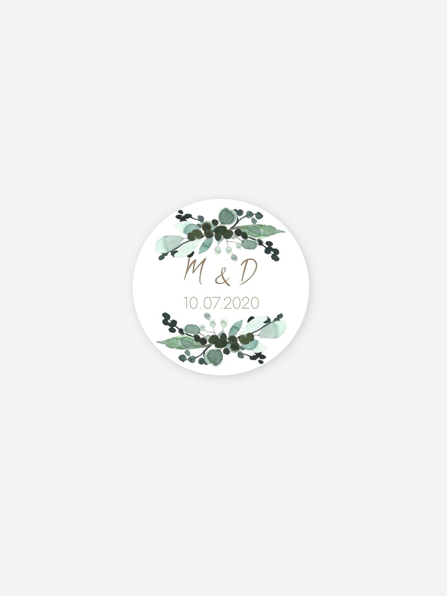 Étiquette cadeau mariage All The Greenery