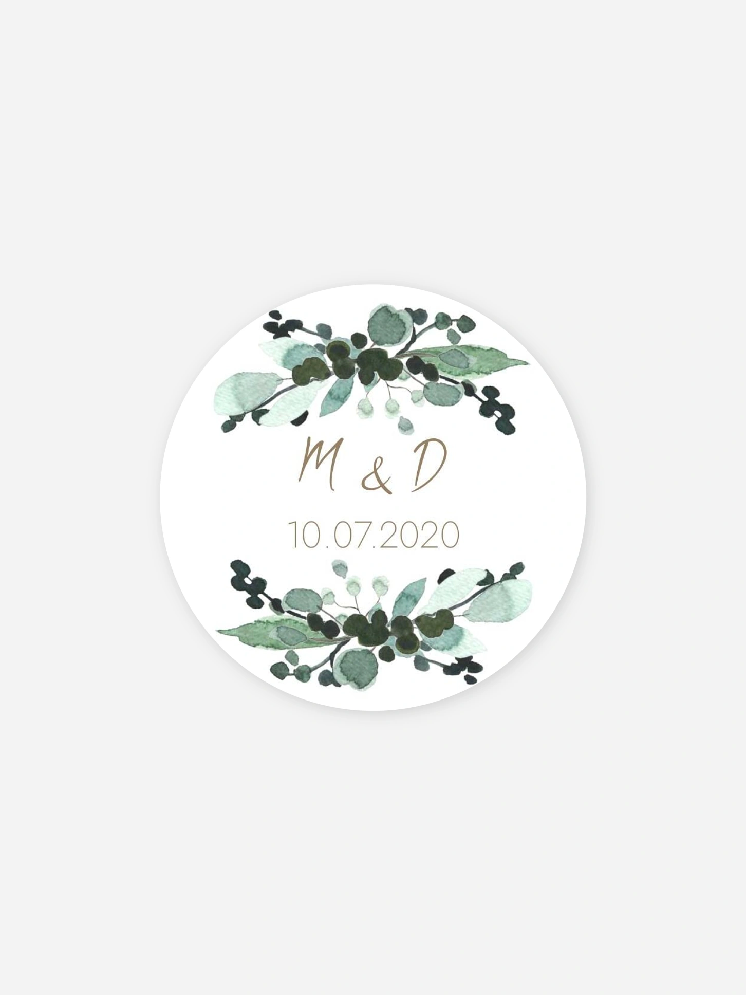 Étiquette cadeau mariage All The Greenery