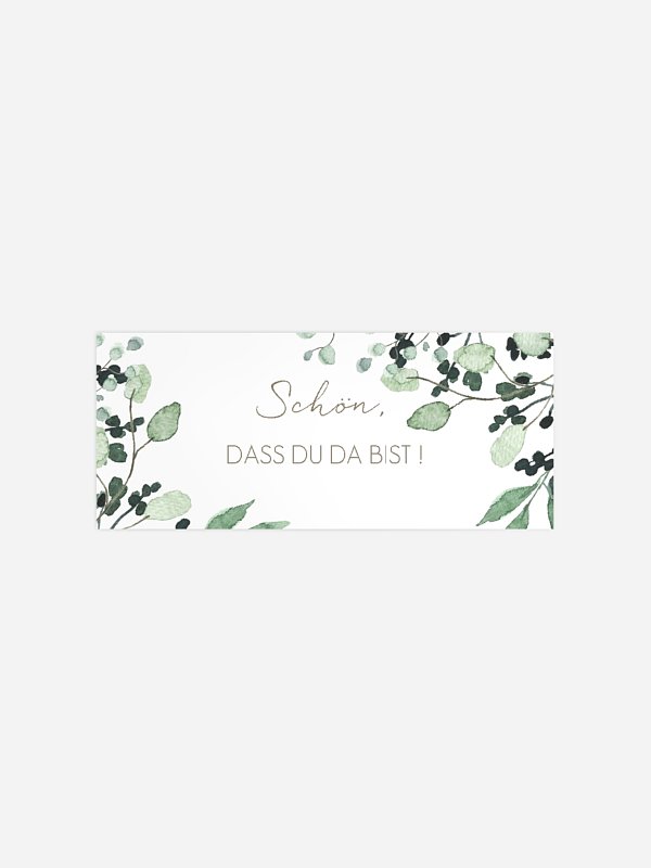 Geschenkaufkleber Hochzeit All The Greenery