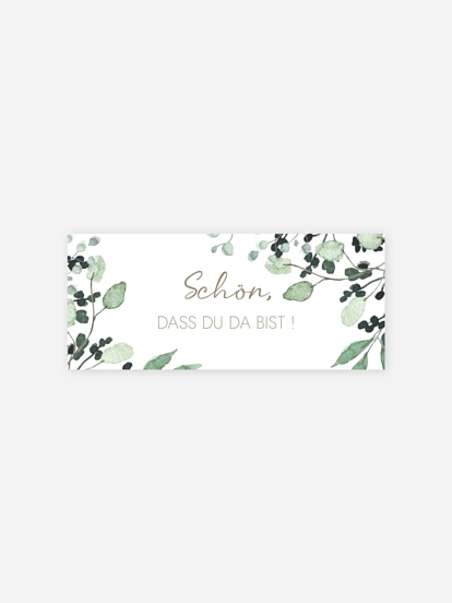 Geschenkaufkleber Hochzeit All The Greenery