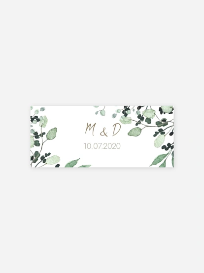 Étiquette cadeau mariage All The Greenery