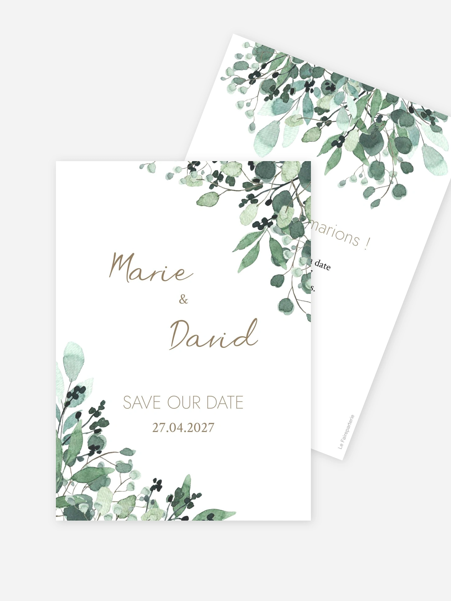 Save the date All The Greenery