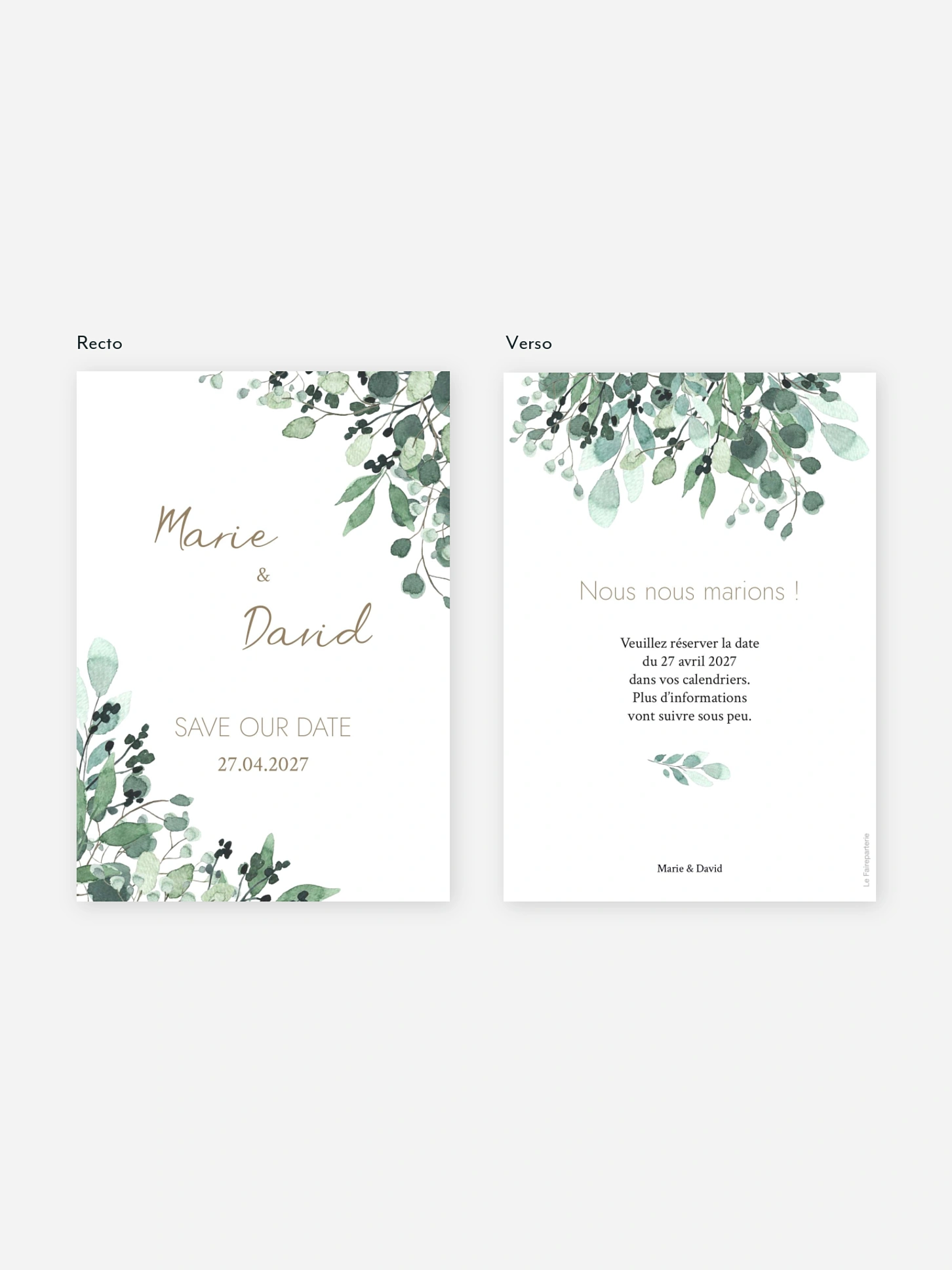 Save the date All The Greenery