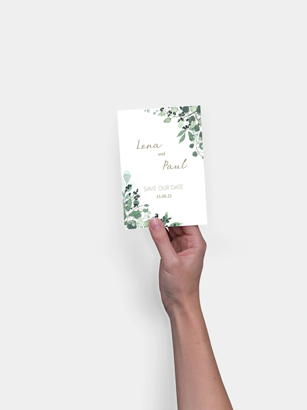 Save-the-Date Karte All The Greenery