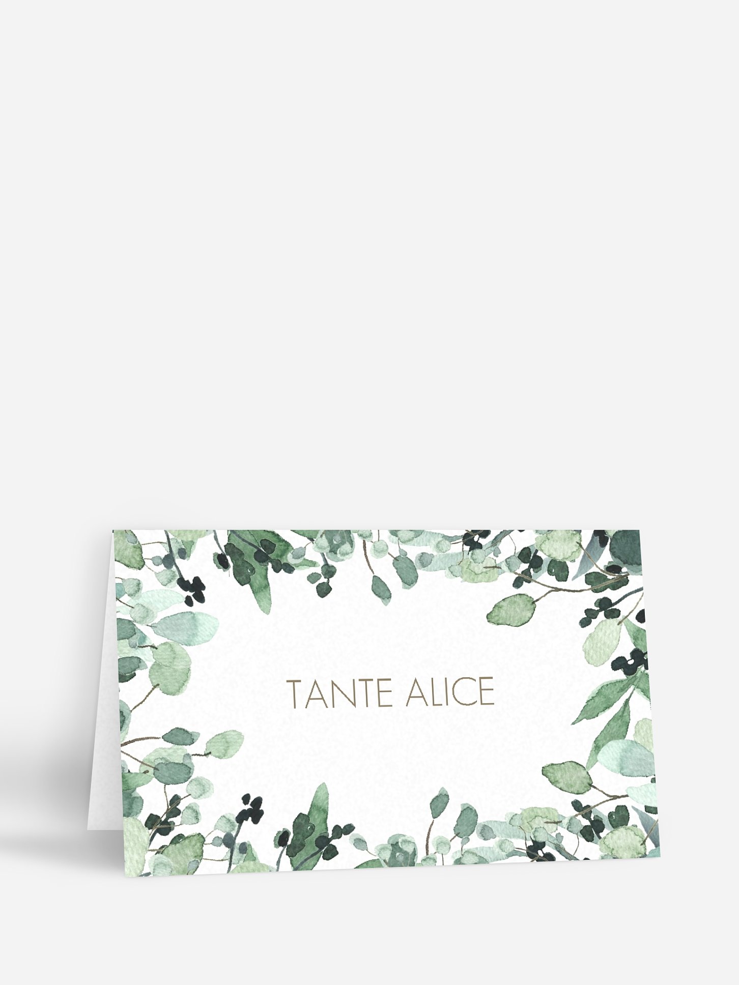 Marque-place mariage All The Greenery