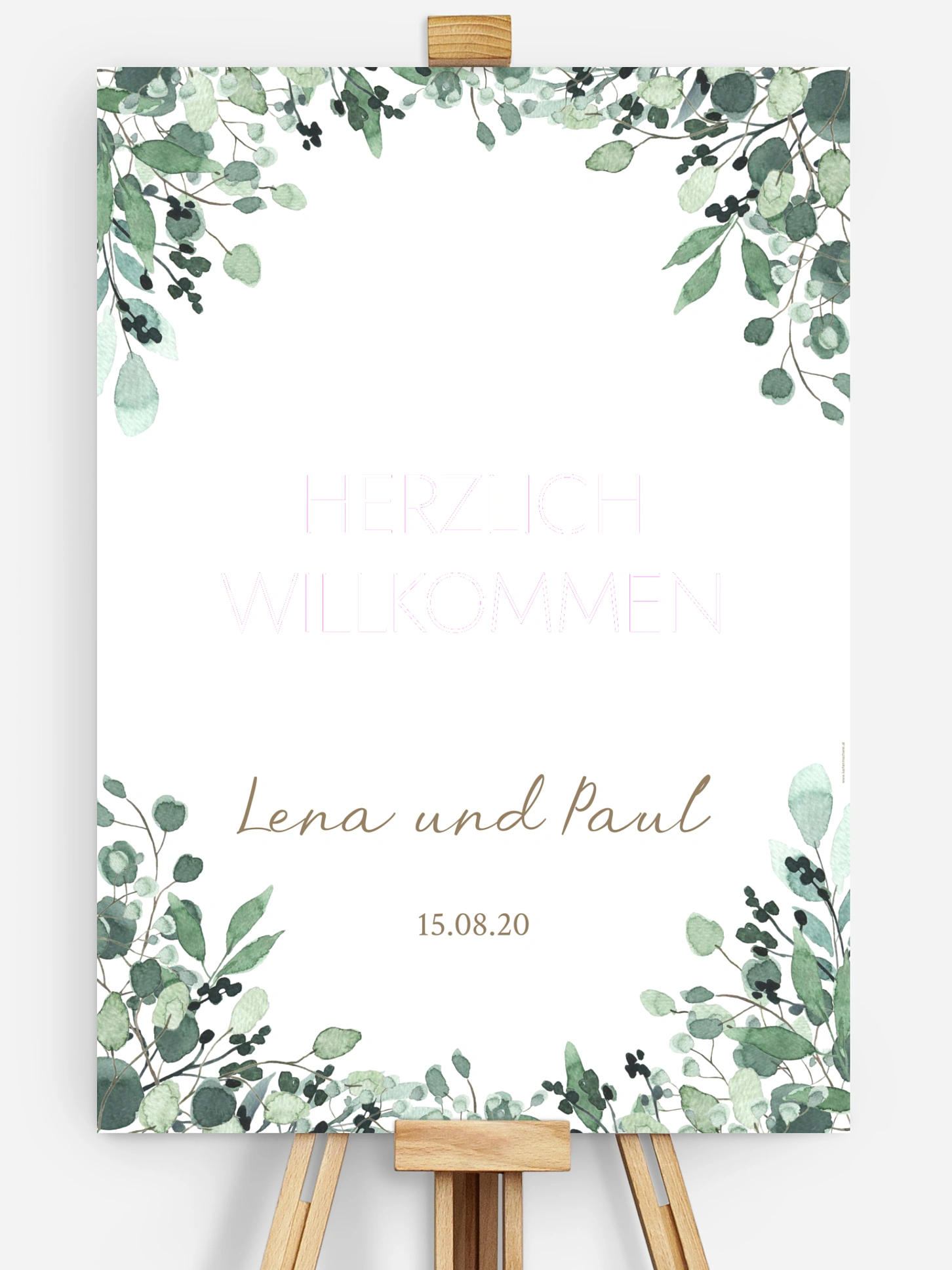 Willkommensschild All The Greenery
