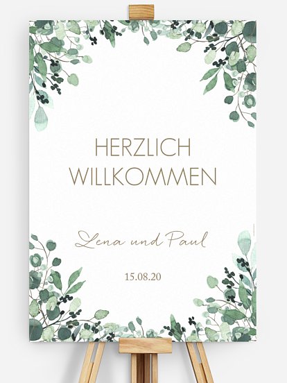 Willkommensschild All The Greenery