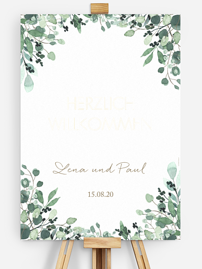 Willkommensschild All The Greenery