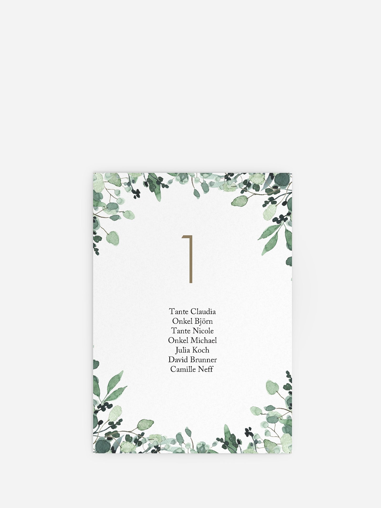 Sitzplan Kreativ All The Greenery