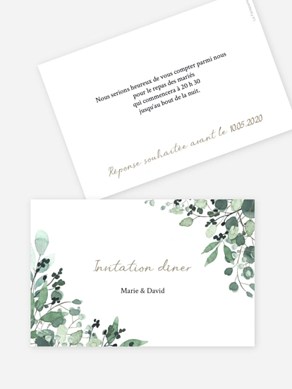 Carton d'invitation All The Greenery