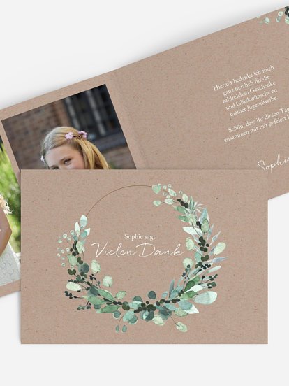 Danksagung Jugendweihe All The Greenery