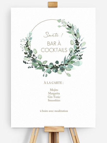 Affiche cocktail All The Greenery