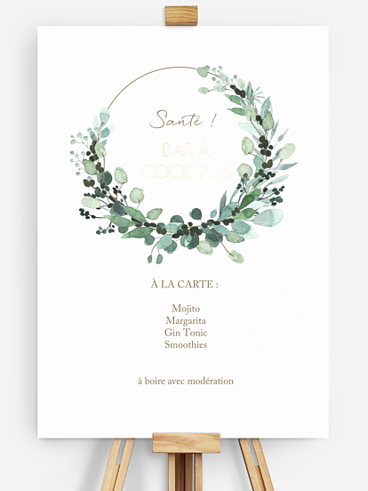 Affiche cocktail All The Greenery