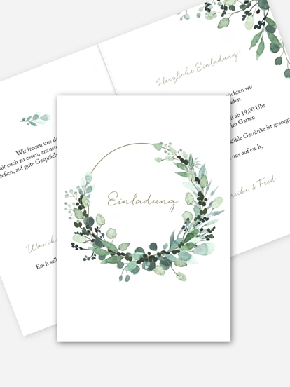 Partyeinladung All The Greenery