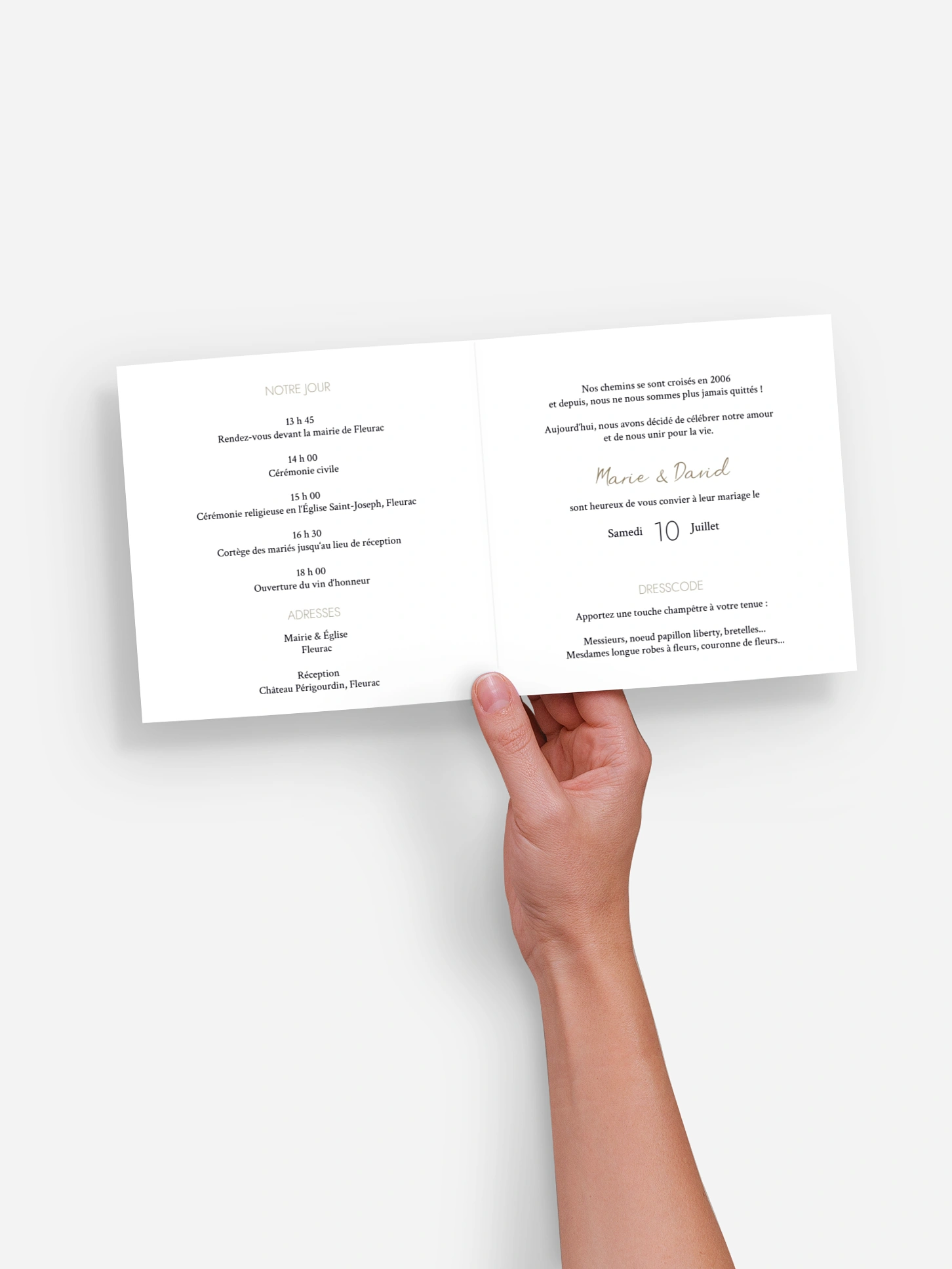 Faire-part de mariage All The Greenery