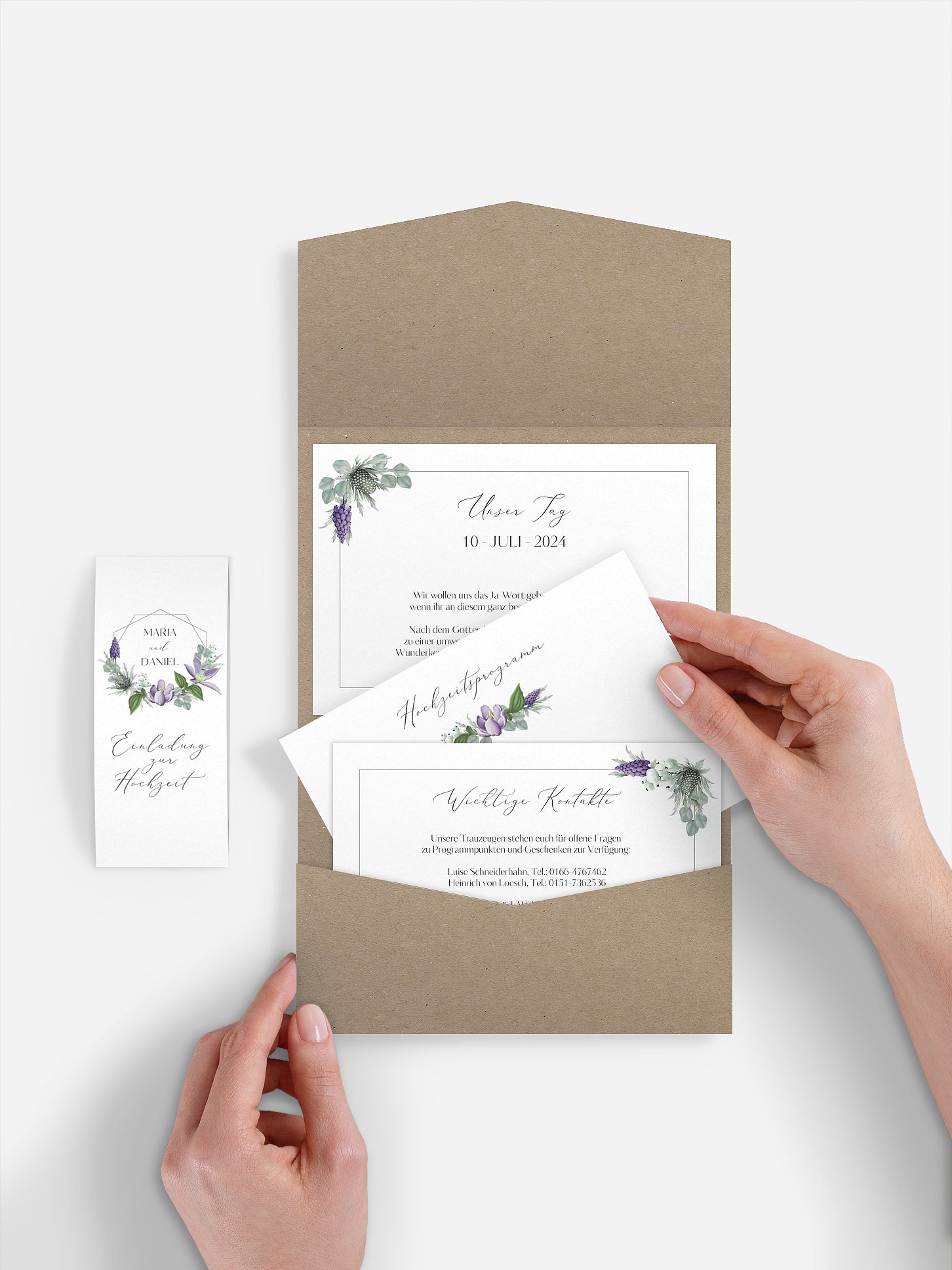 Hochzeitseinladung Botanical Romance