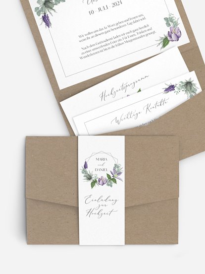 Hochzeitseinladung Botanical Romance