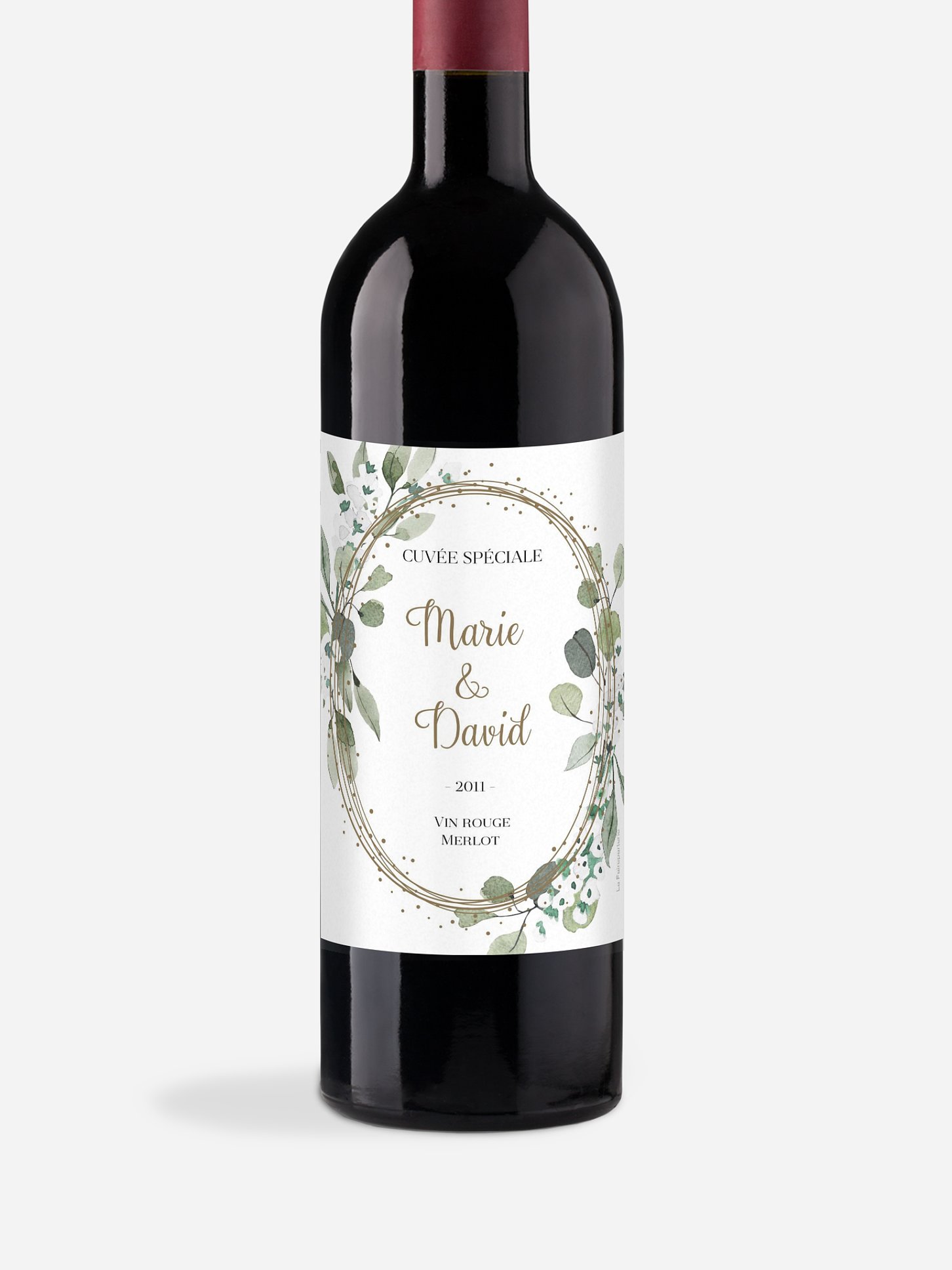 Étiquette bouteille Anneau champêtre