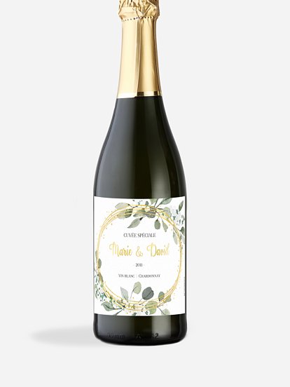 Étiquette bouteille Anneau champêtre