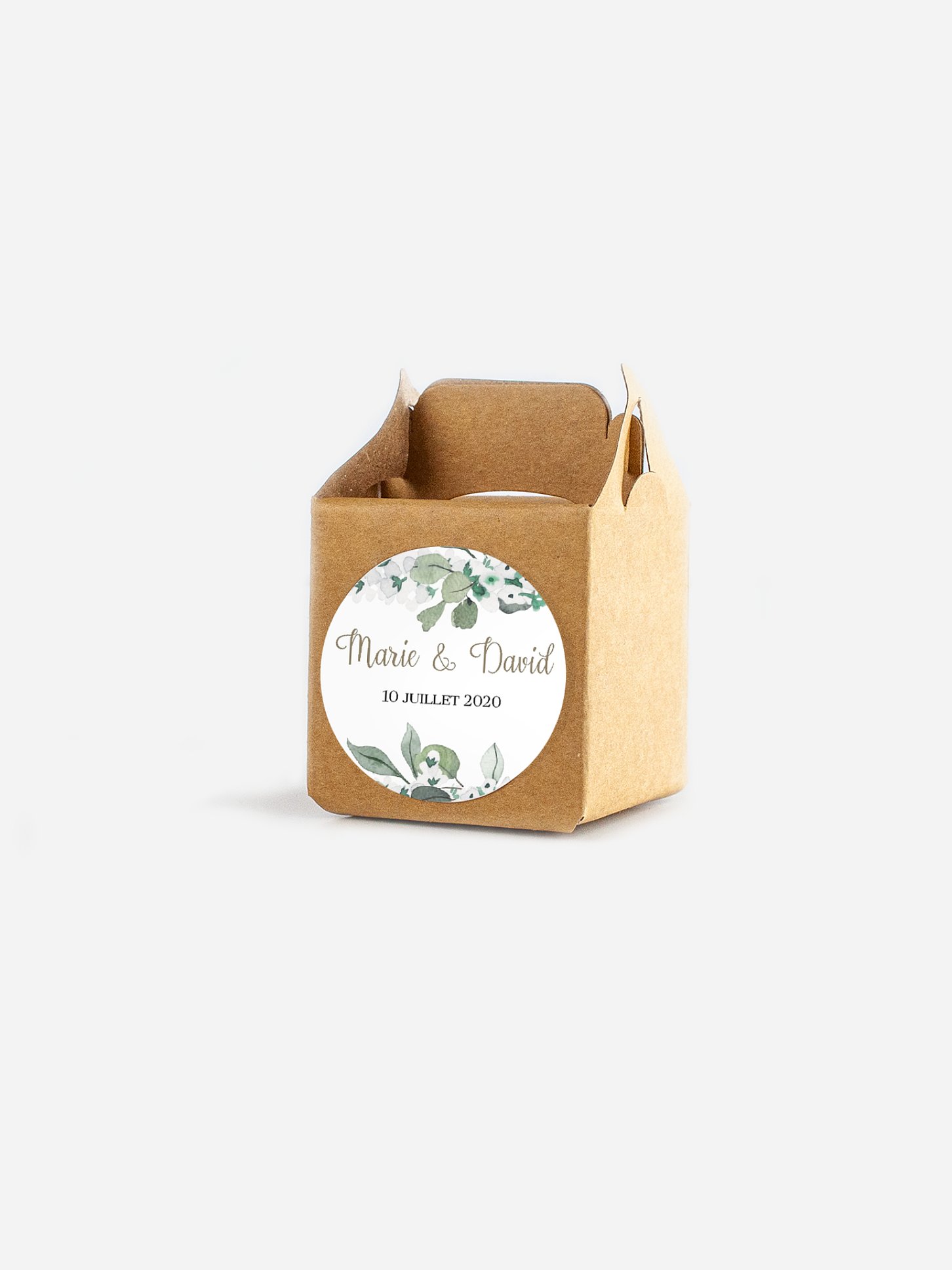 Étiquette cadeau mariage Anneau champêtre