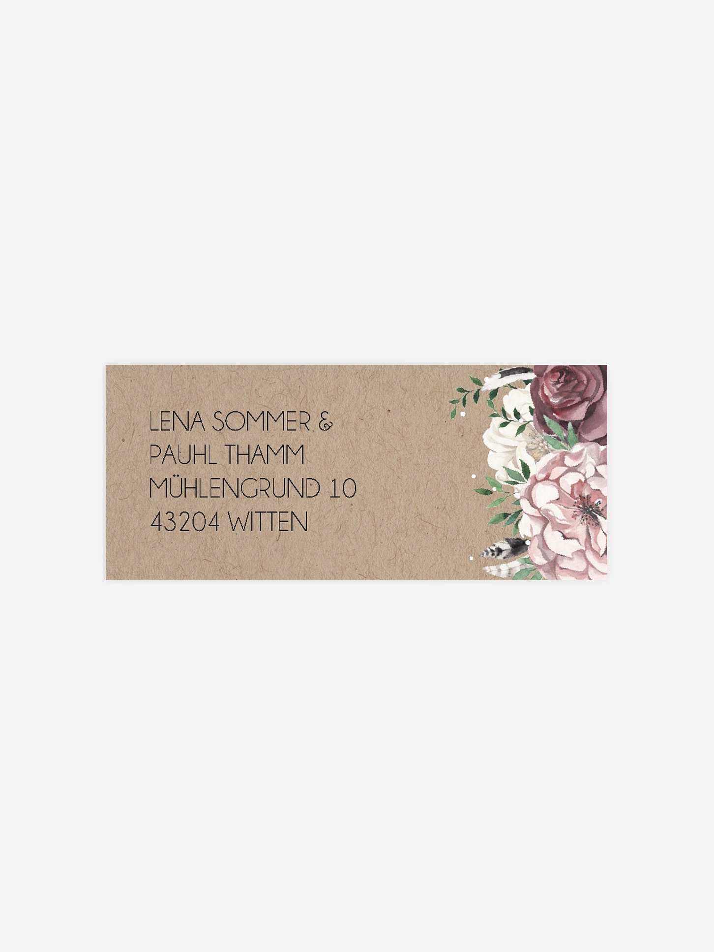 Absenderaufkleber Hochzeit Bohemian Summer