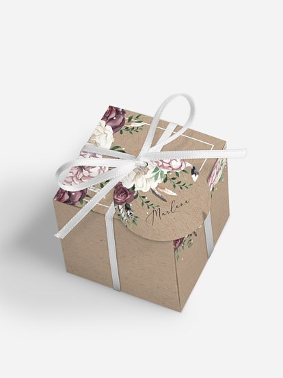Gastgeschenkbox personalisiert Bohemian Summer