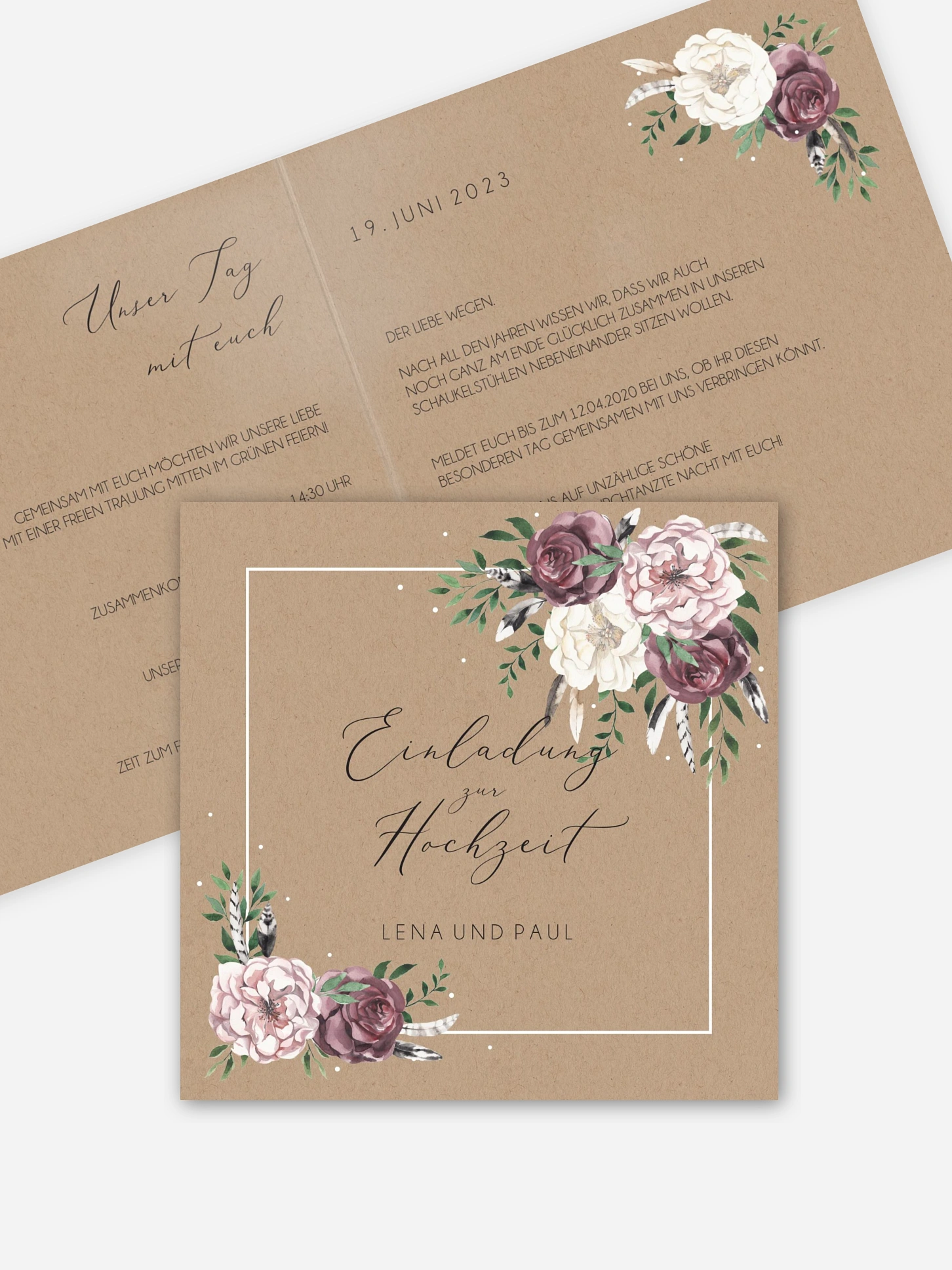 Hochzeitseinladung Bohemian Summer