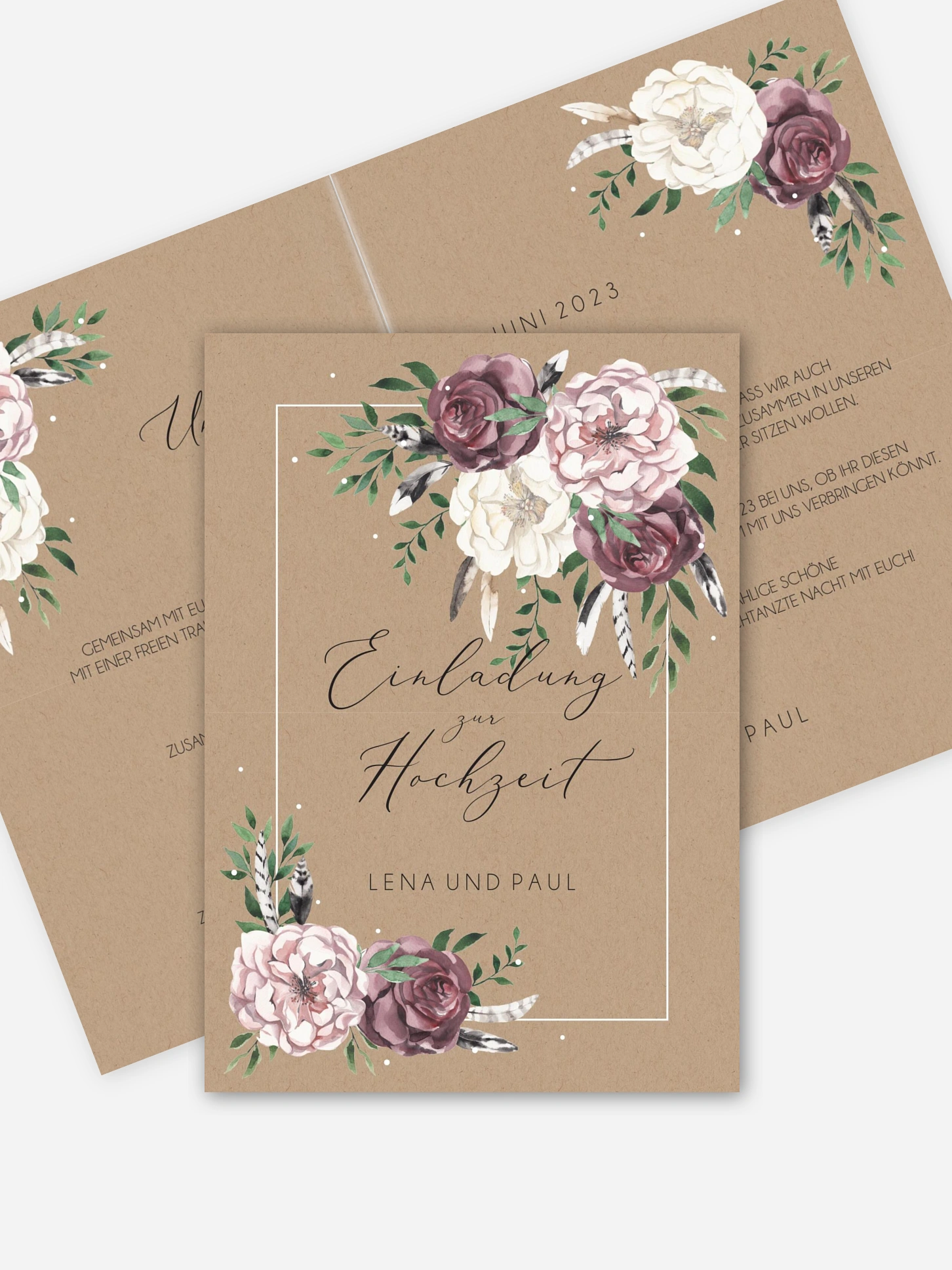 Hochzeitseinladung Bohemian Summer