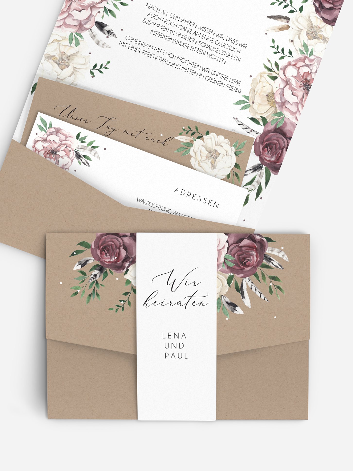 Hochzeitseinladung Bohemian Summer