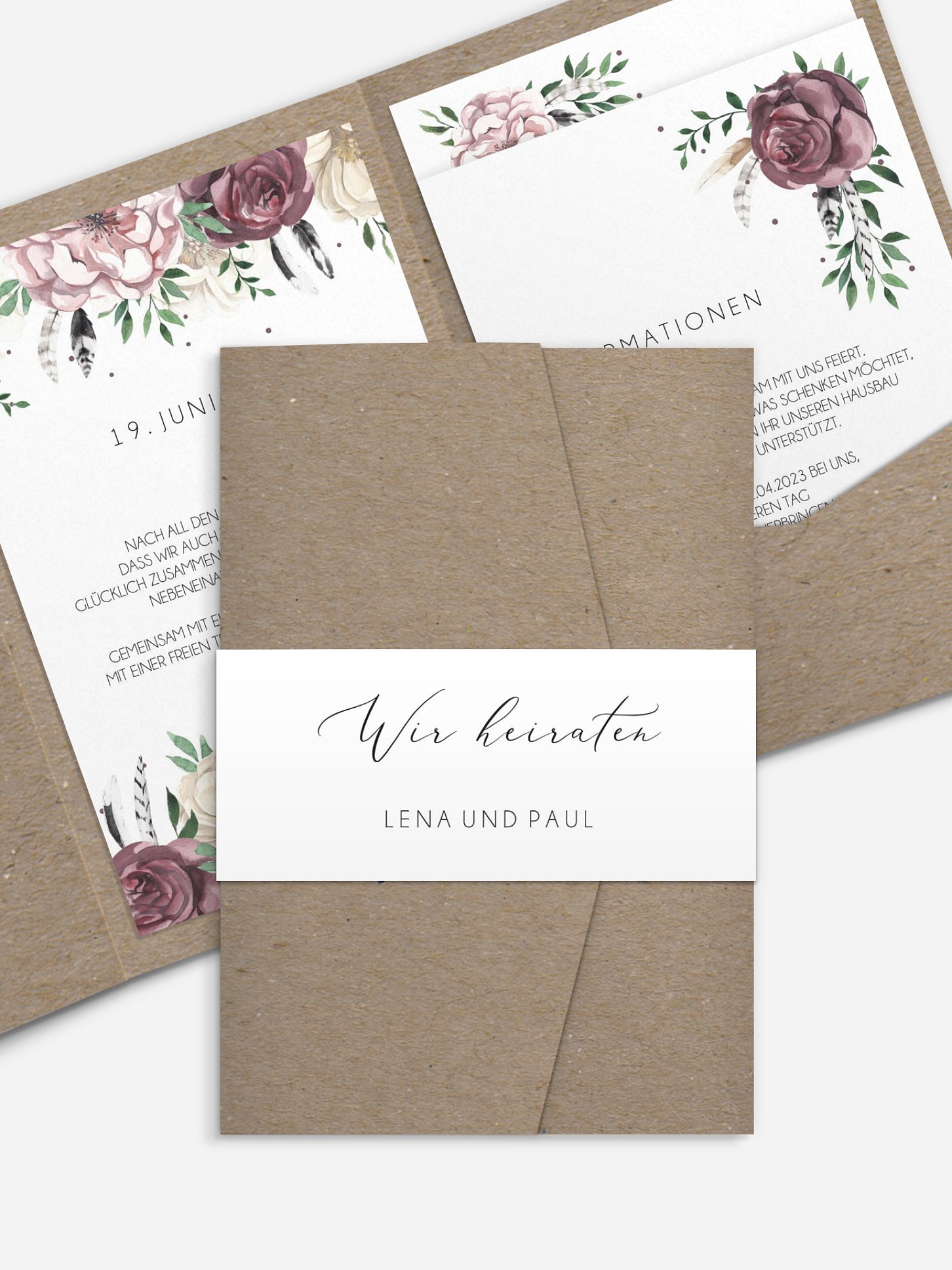 Hochzeitseinladung Bohemian Summer