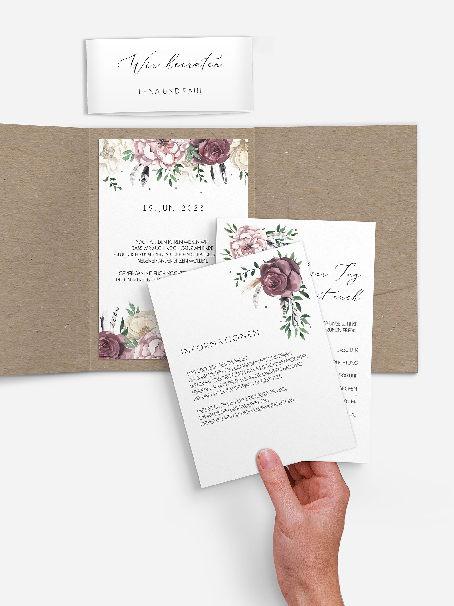 Hochzeitseinladung Bohemian Summer