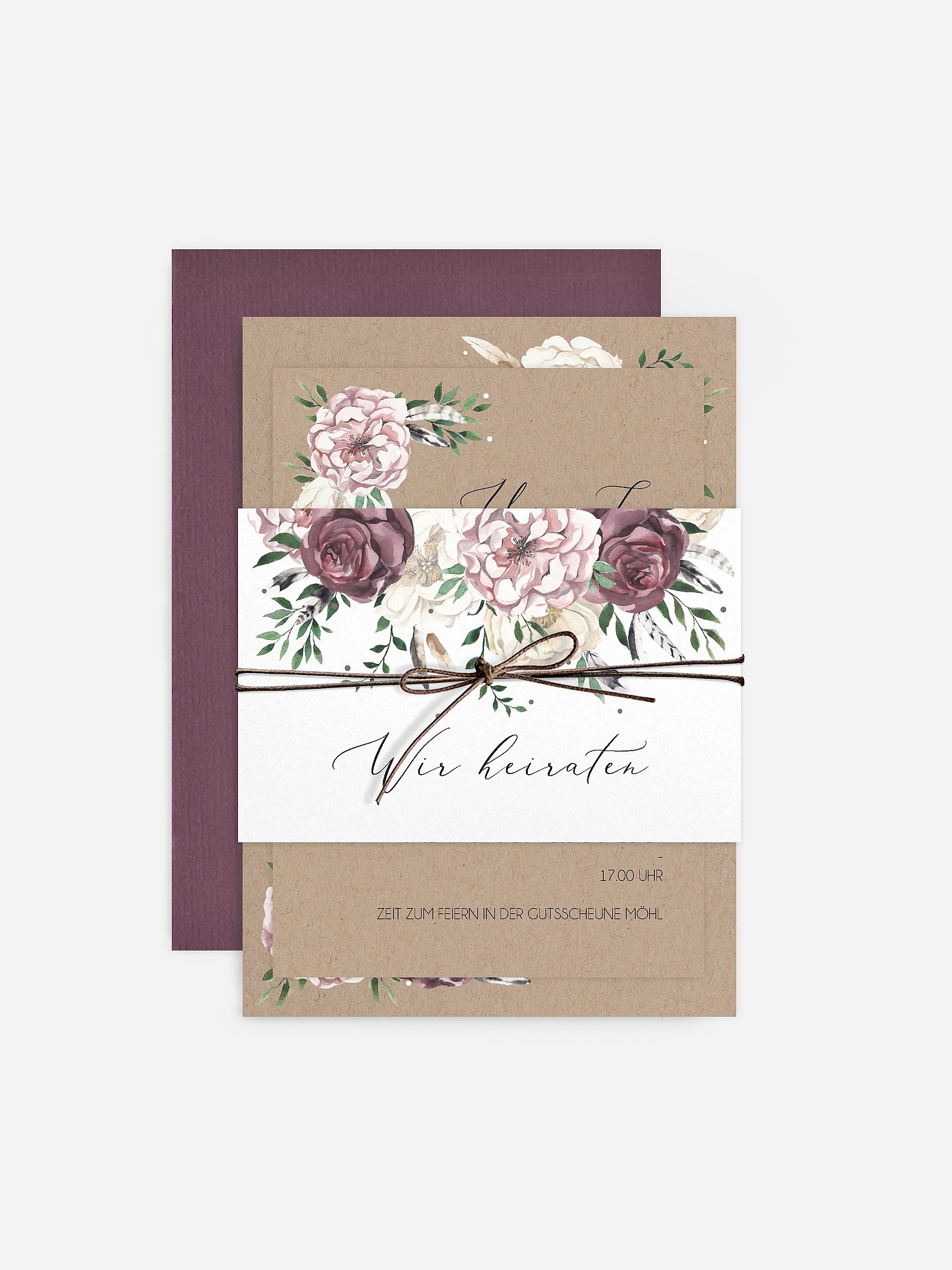 Hochzeitseinladung Bohemian Summer