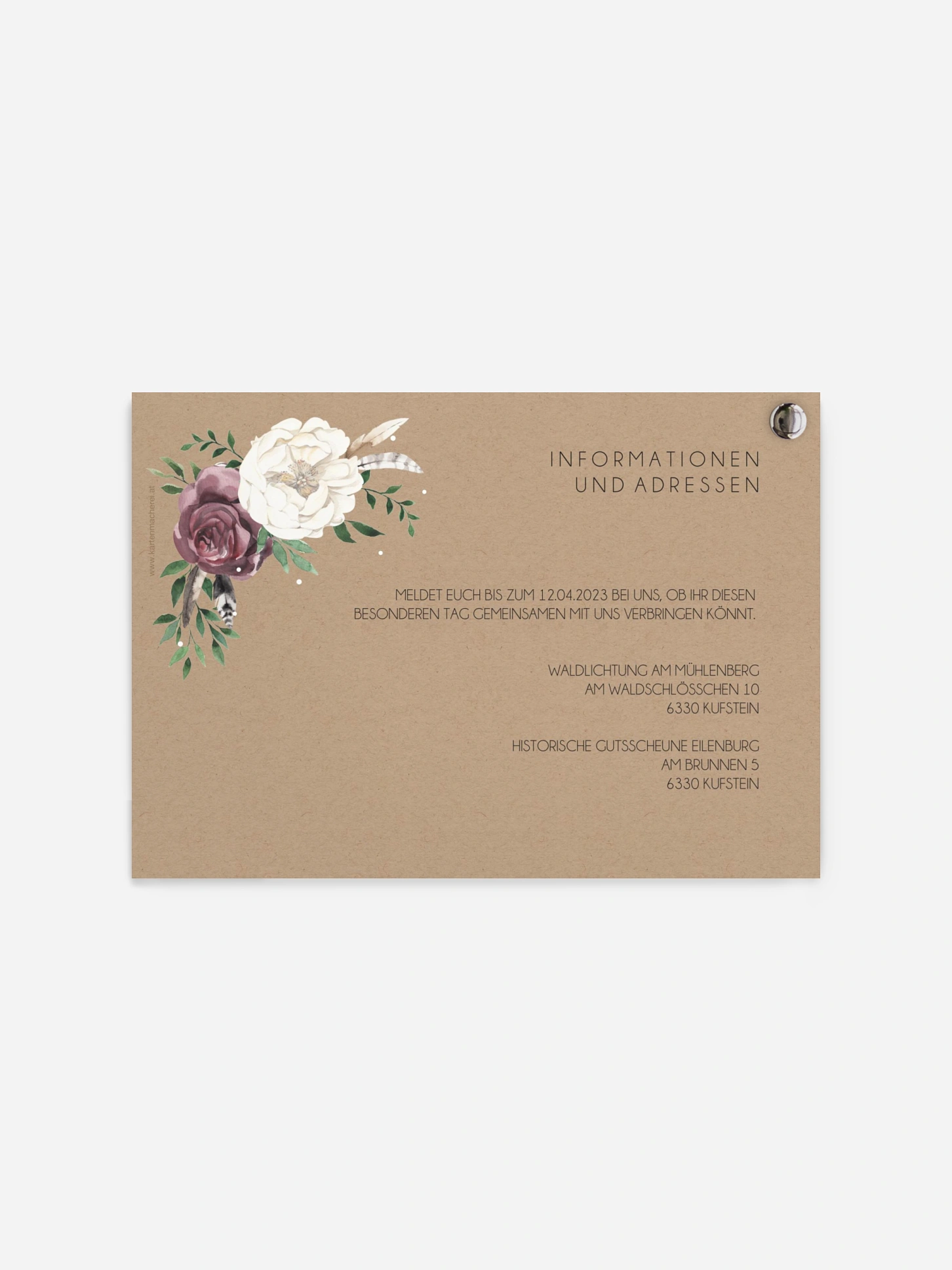 Hochzeitseinladung Bohemian Summer
