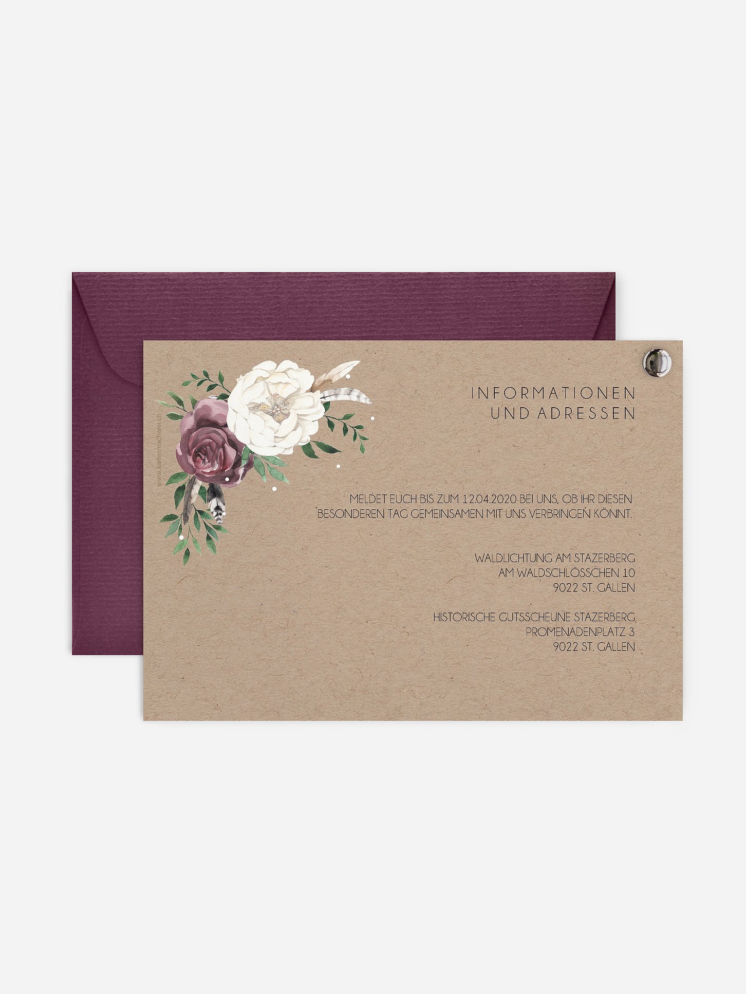 Hochzeitseinladung Bohemian Summer