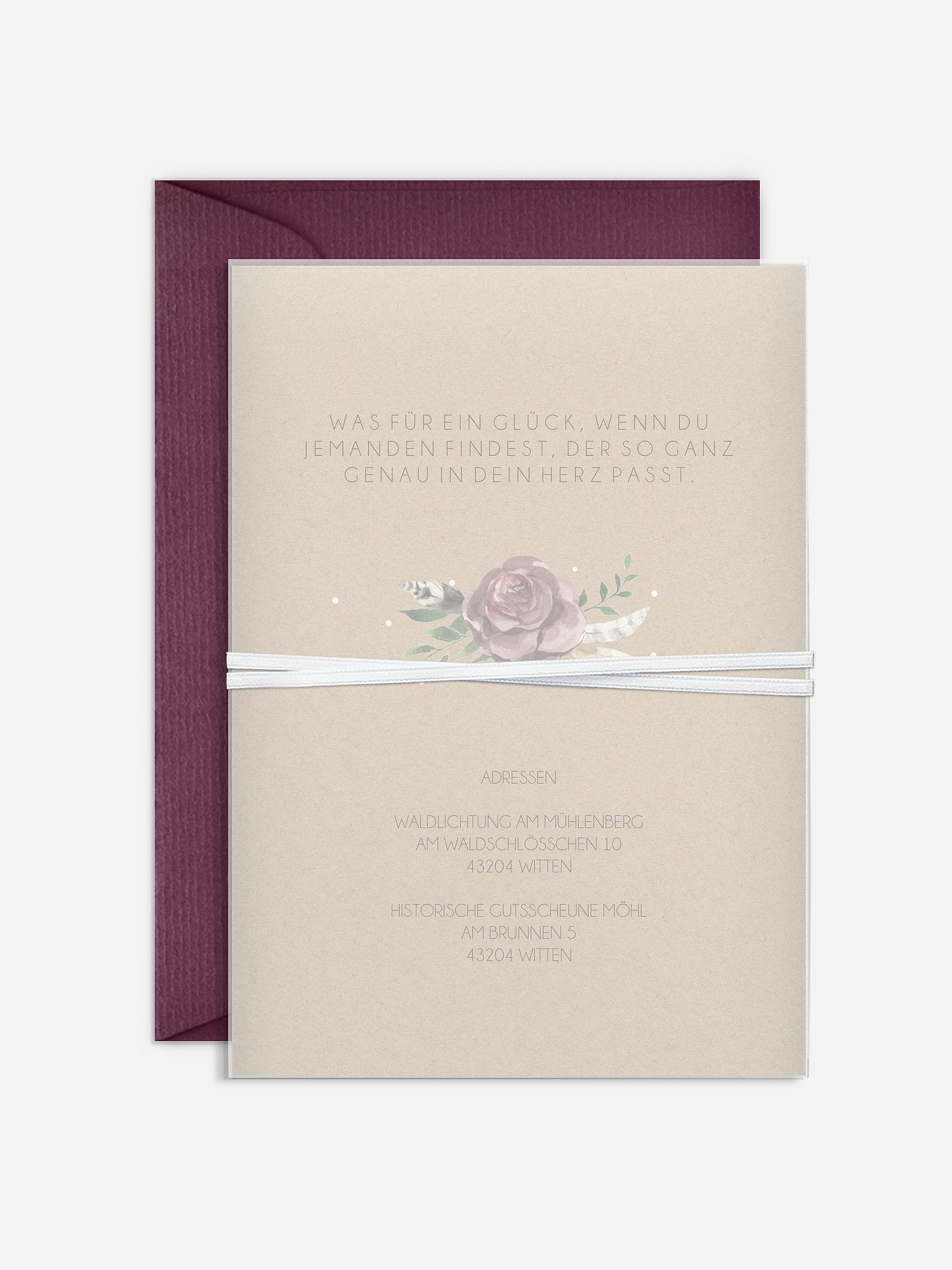 Hochzeitseinladung Bohemian Summer