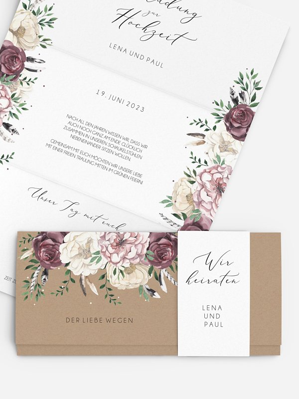 Hochzeitseinladung Bohemian Summer
