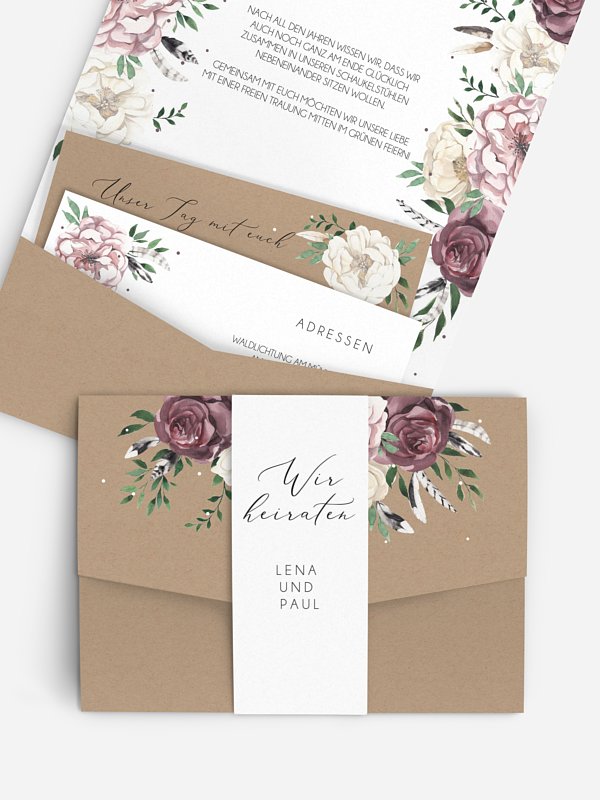 Hochzeitseinladung Bohemian Summer
