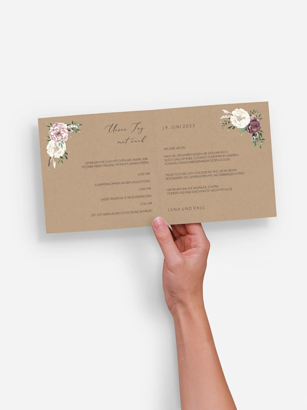 Hochzeitseinladung Bohemian Summer
