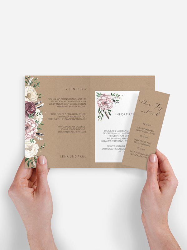 Hochzeitseinladung Bohemian Summer