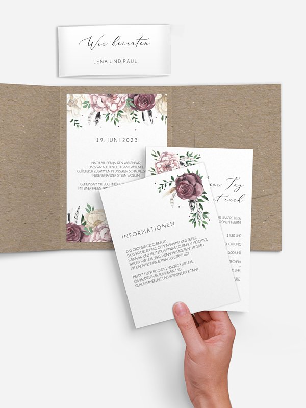 Hochzeitseinladung Bohemian Summer