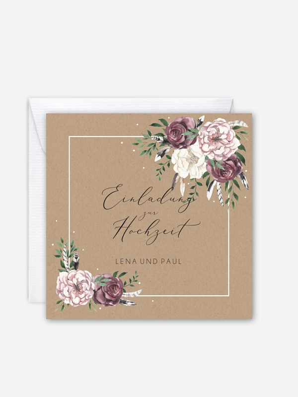 Hochzeitseinladung Bohemian Summer