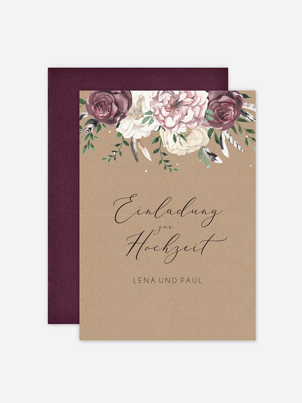 Hochzeitseinladung Bohemian Summer