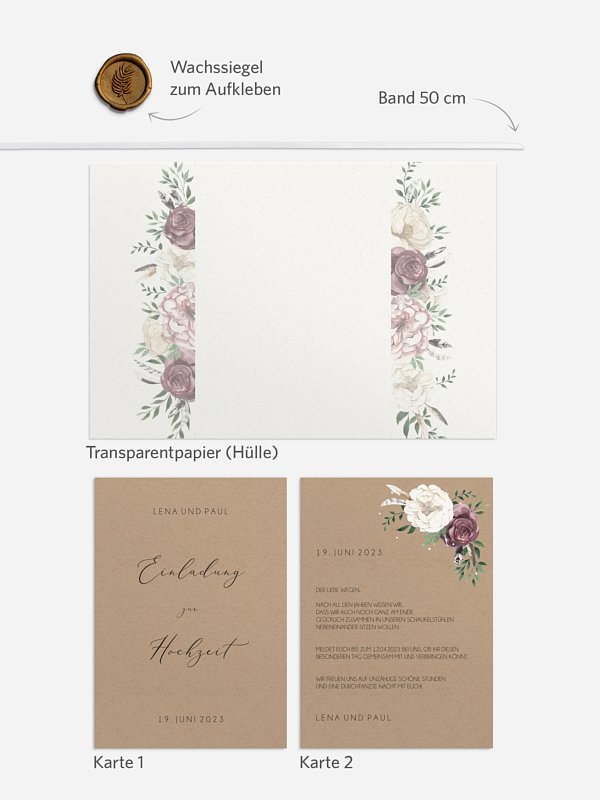 Hochzeitseinladung Bohemian Summer