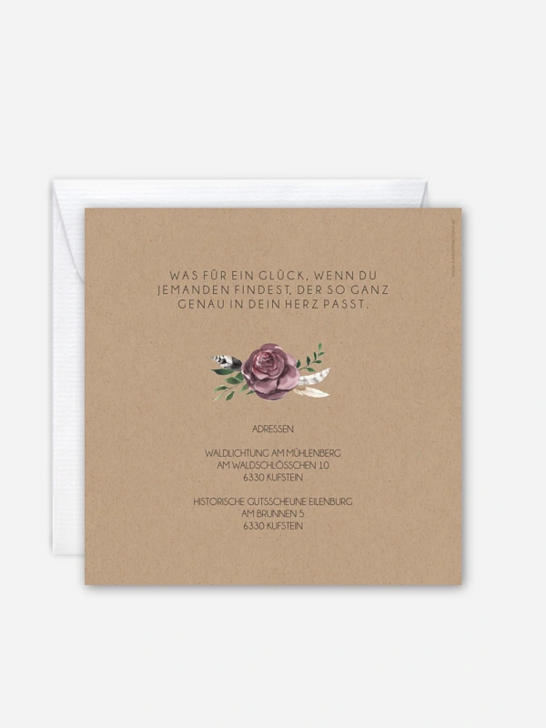 Hochzeitseinladung Bohemian Summer