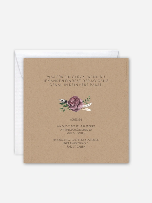 Hochzeitseinladung Bohemian Summer