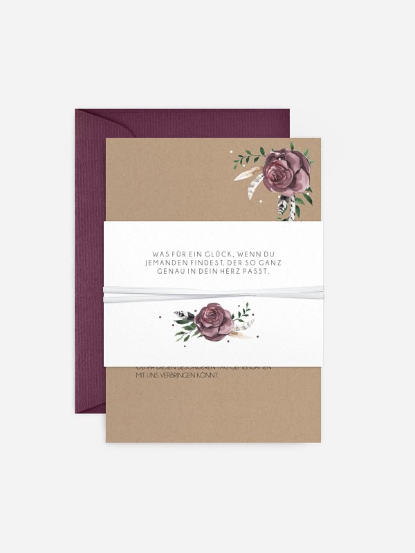 Hochzeitseinladung Bohemian Summer