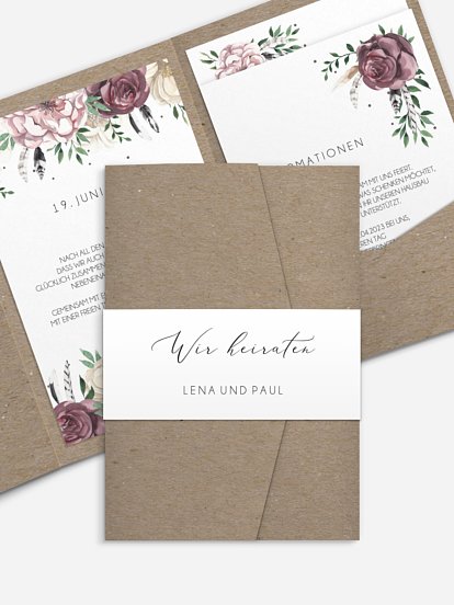 Hochzeitseinladung Bohemian Summer