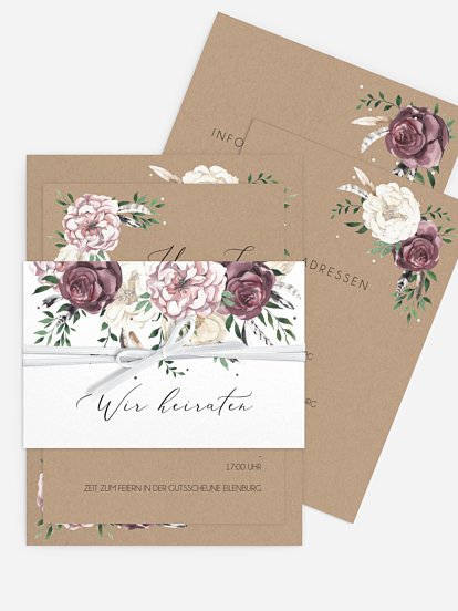 Hochzeitseinladung Bohemian Summer